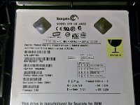 eX xboxOld HDD 01  The Hard Drive in the Xbox is a fairly standard Seagate 3.5" ATA drive. I believe the size of the drive is 8GB.